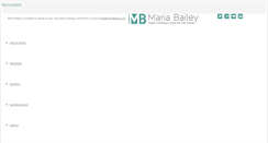 Desktop Screenshot of mariabailey.com