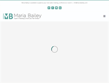 Tablet Screenshot of mariabailey.com